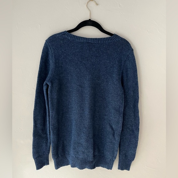 ANN TAYLOR LOFT SKI CREWNECK  SWEATER M - Picture 2 of 3